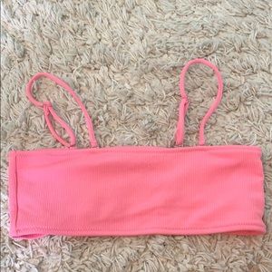 Pink bikini top